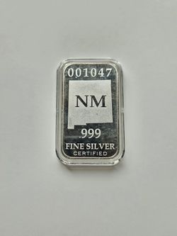 State Of New Mexico 1oz .999 Fine Silver Bar