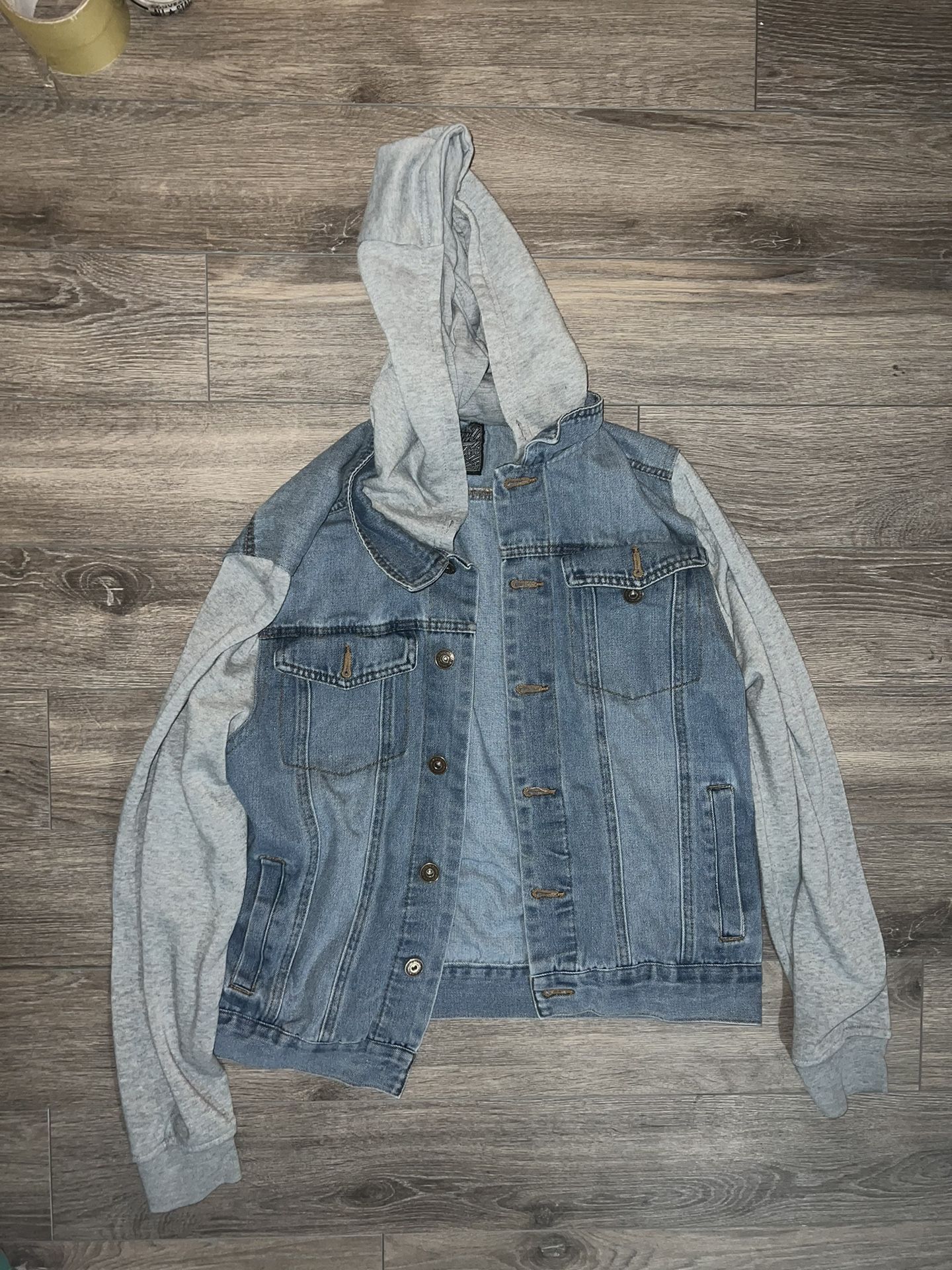 Jean/fabric Jacket Size Small