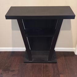 Dark Brown End Sideway Hallway Console Storage Decoration Table 