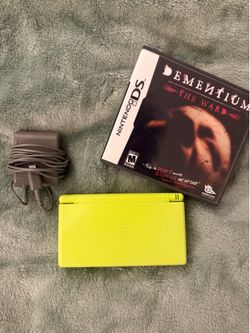 Lime green DS lite and game