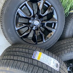 New Chevy Silverado Rims And Tires 20” Oem Factory Wheels Rines Y Llantas Nuevas Fits Silverado Tahoe Z71 Avalanche Suburban GMC Sierra Yukon