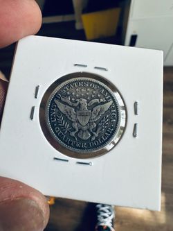 Barber Quarter Dollar Silver Coin 1897
