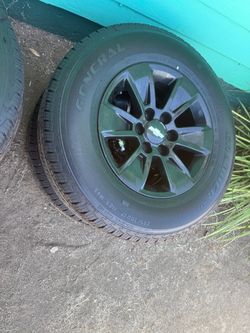 Used grabber general tires complete set