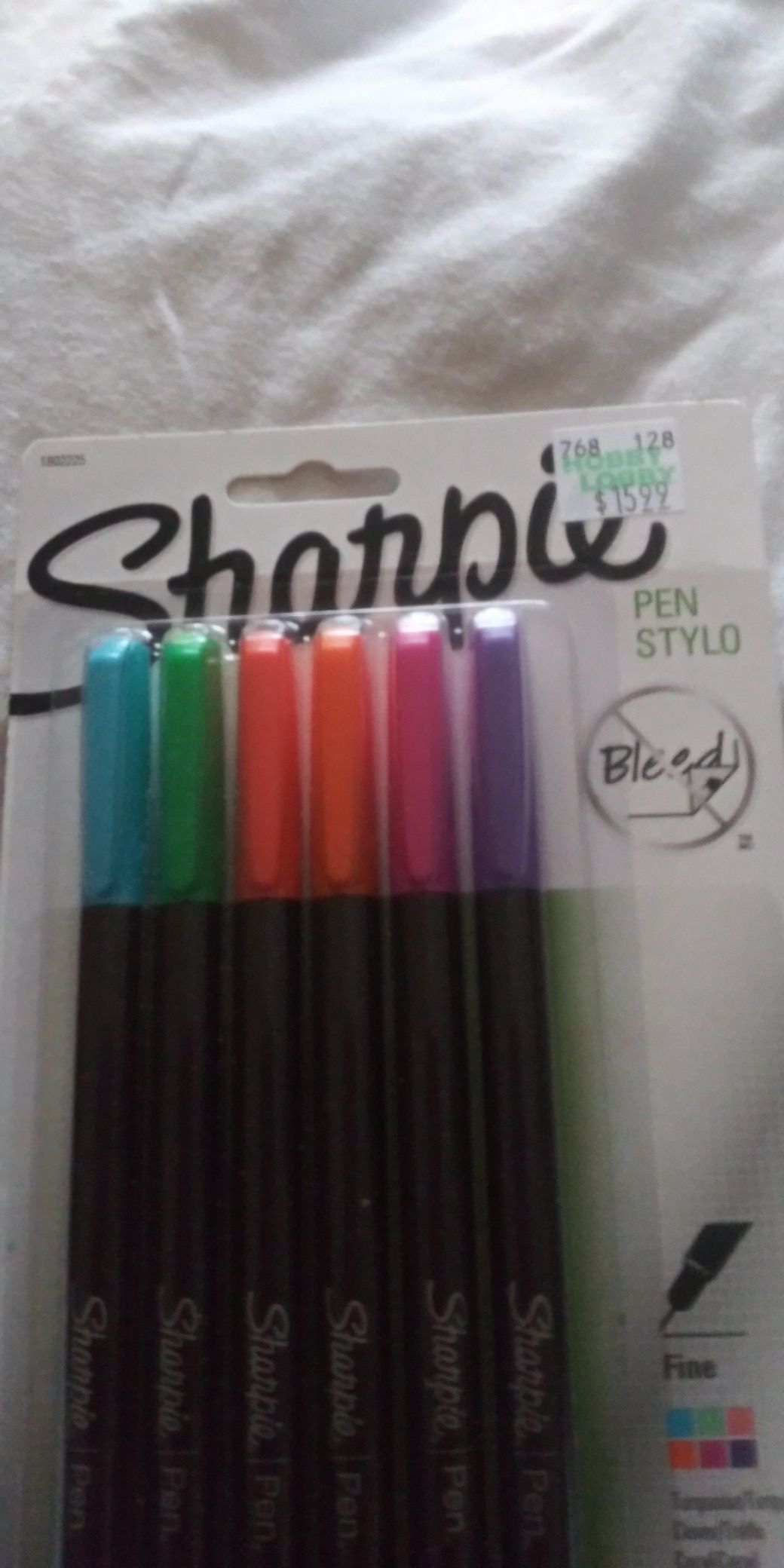 Pens and cutting blades. 5.00 ea.