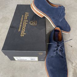Allen Edmonds Nomad Derby 11D Allen Edmonds Nomad Buck Blue Suede Shoes - 11D for Sale in  main image 2