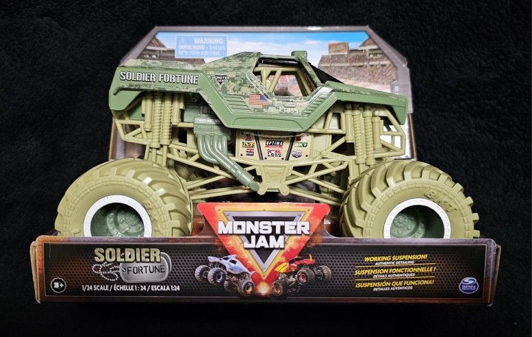 2023 Monster Jam Soldier of Fortune 1:24 Scale Series 19 Spin Master True Metal