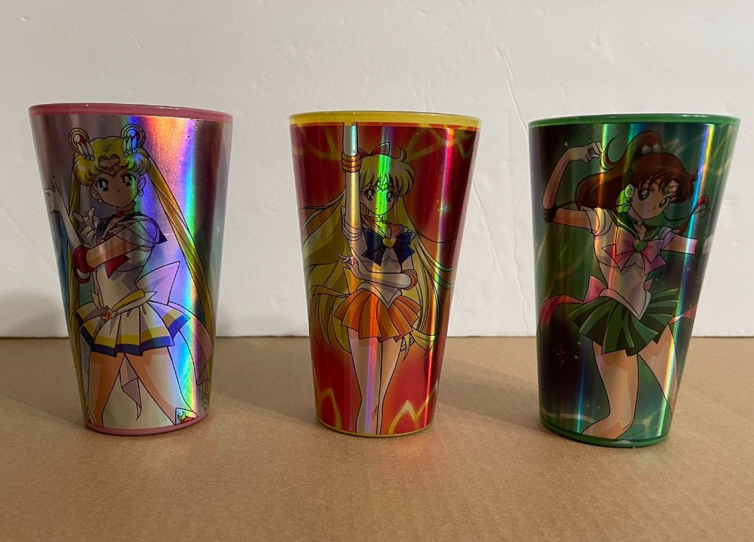 Anime Sailor Moon Pint Glasses New Open Box