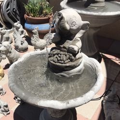 New Water Fountain Made Out Of Cement Size 34 inches tall X 21 Inches Wide 