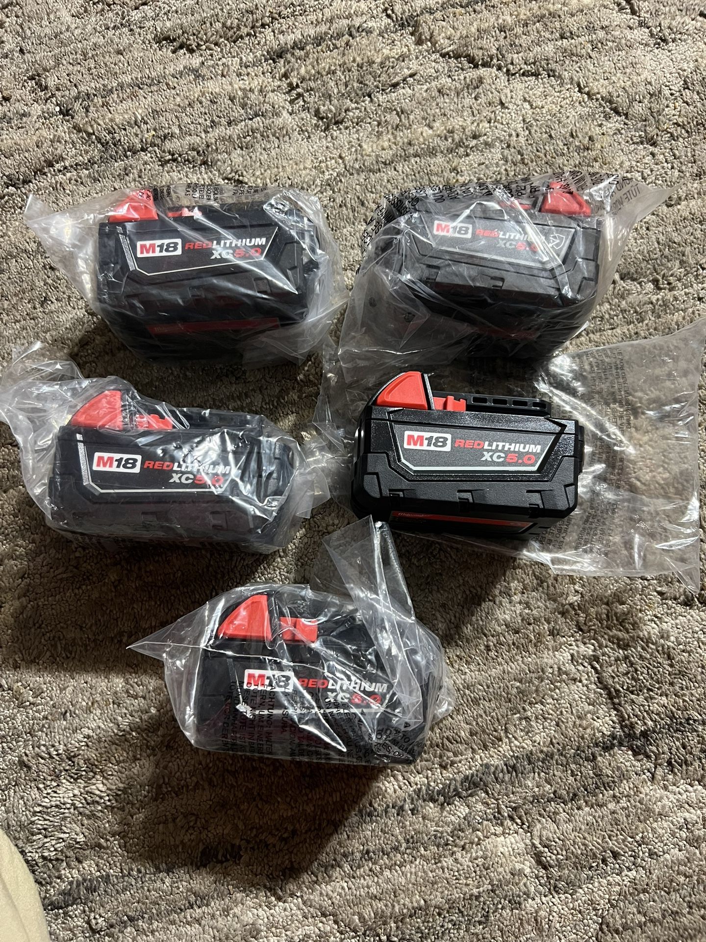 Milwaukee 5.0 Batteries 60 Heach