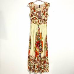 Antropologie/ Me 2 Magic brand Floral Paisley Boho Maxi Dress with Tags
