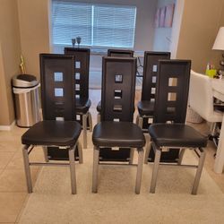 Six Dining Room Chairs (Sold as a Set)