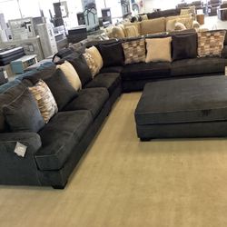 4-piece Sectional  Charcoal 