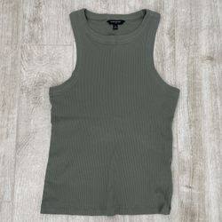 Banana Republic FITTED RIBBED TANK, Green, S