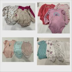 13 baby girl bodysuit bundle 18 month