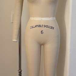 Professional Dress Form Size 6 (S) Collapsible 