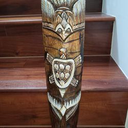 Brand New Wooden Wall Statue