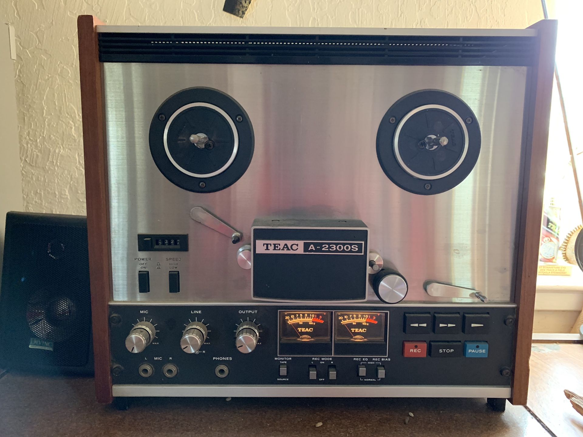 Vintage Teac A-2300S Reel To Reel Tape Player. Very beautiful piece of equipment in working condition.