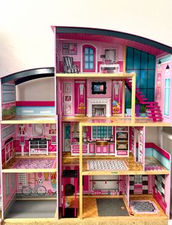 KidKraft Wooden Dollhouse - Large 4-Story Barbie Size House