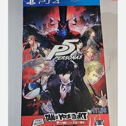 PS4 FACTORY SEALED PERSONA 5 Collectors Edition Take Your Heart Premium Edition