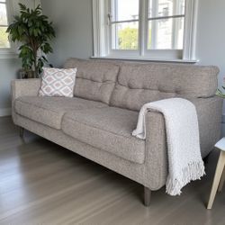 Ashley Furniture Tweed MCM Style Sofa Couch