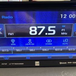 Used Dual DV271BT Double Din Car Stereo Bluetooth And Cd Player Works Great 