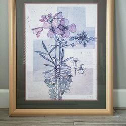 Flowers for Renee print by Forrest Michaels in Solid Wood Frame 26.5" x 32.5"