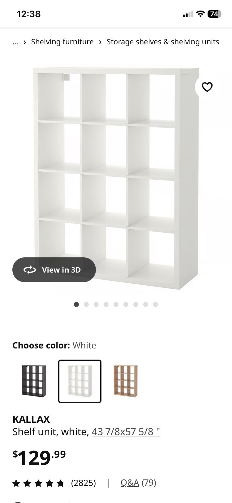 Ikea Kallax Shelves