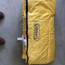 Sleeping Bag Coleman Brand Never Used Outdoor  This Sleeping Bag Confirms To SOAI-75 and ASTM F 1955 Burn Of The Standards