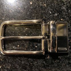 Coach Men’s Plaque Signature Reversible Belt Buckle only (no belt)