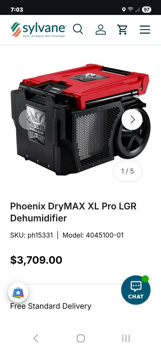 Restoration Dehumidifier 