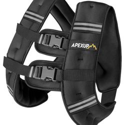 Weighted Vest with 20lbs Weights and Reflective Stripe for Workout, Strength Training