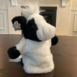 Vintage Bravo! Hand Puppet Plush by Applause With Tags Hilda the Cow 13913 11.5"