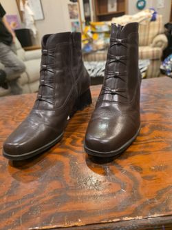 Dark Brown Leather Boots