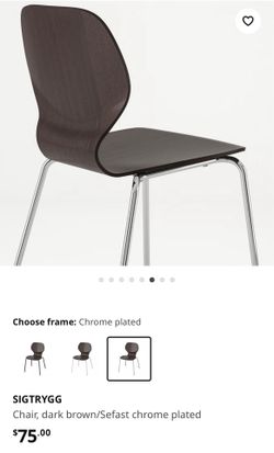 Ikea SIGTRYGG Chairs dark brown