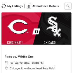 White Sox Tickets Friday 4/12