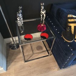 2 Glass End Tables
