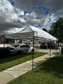 20 X 10 Pop Up Canopy Tent With Vent, Easy Set Up Tent,