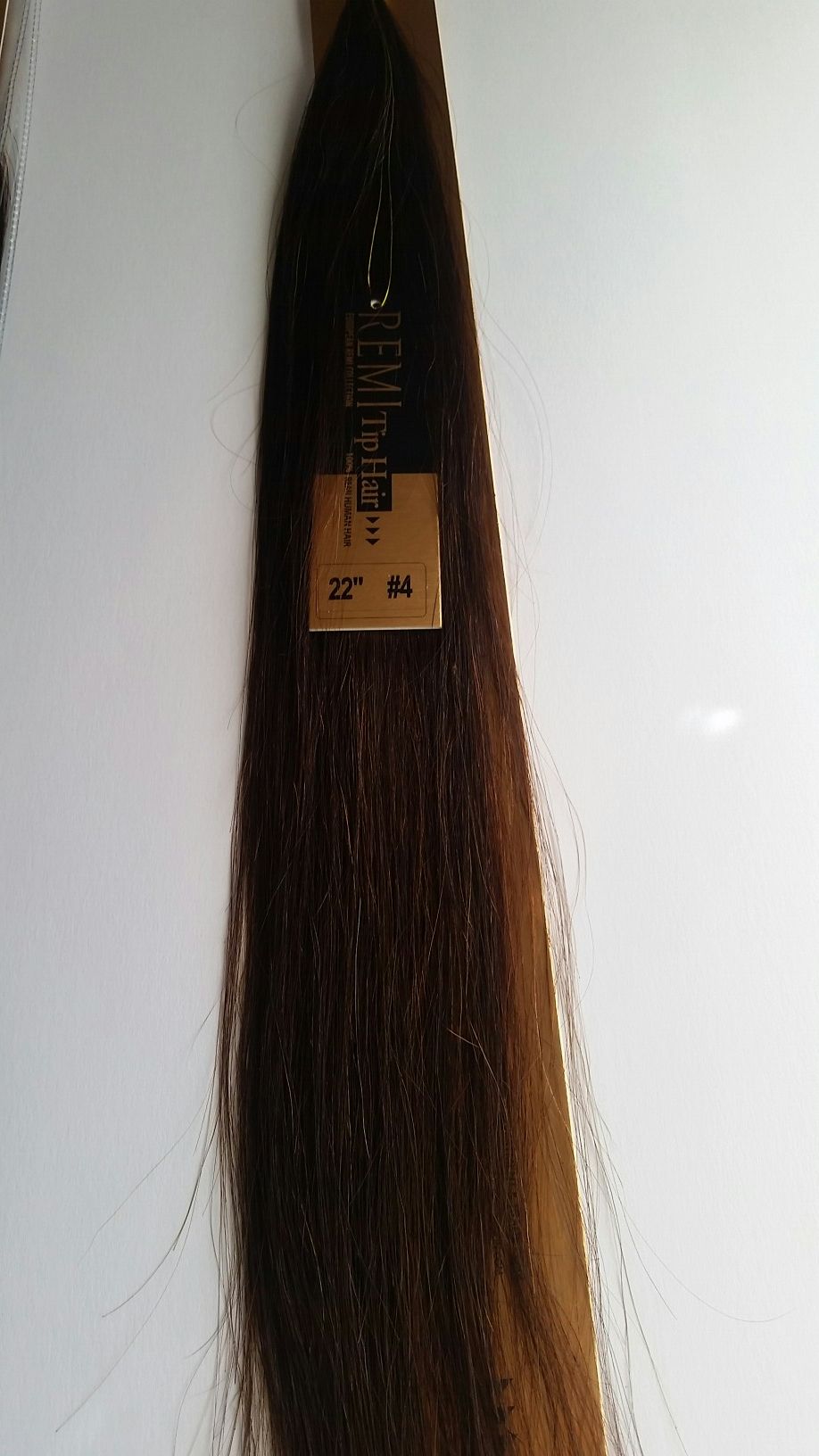 22 " itips human hair extensions Remy - brown #4 (5 packs )