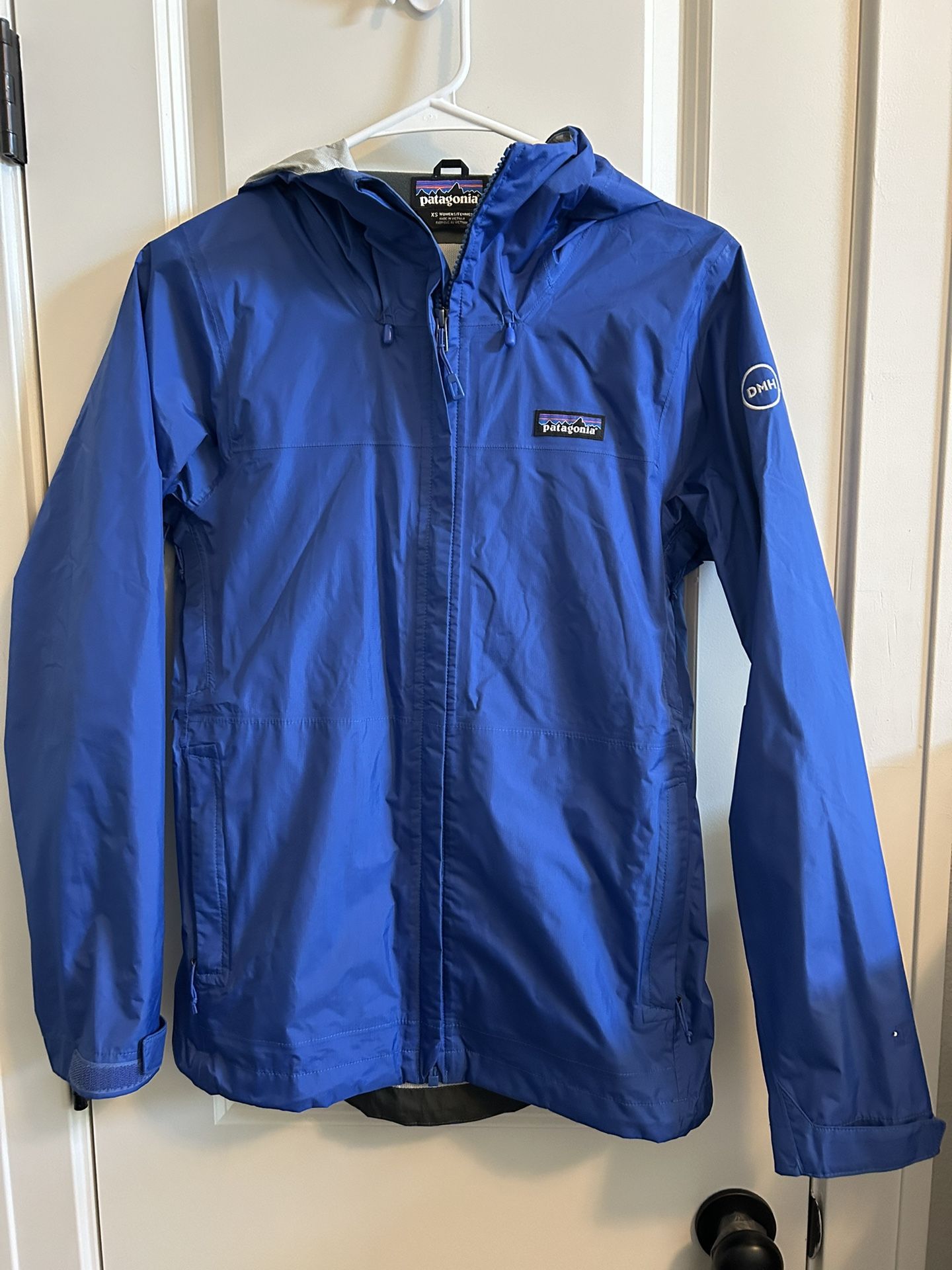 Patagonia Jacket Womens XS Blue Torrentshell Full Zip Hooded
