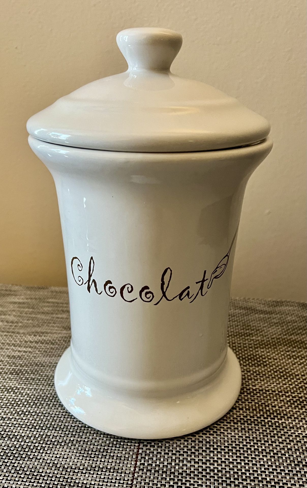 Ironstone “Chocolat” Storage Canister  