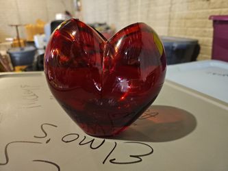 Glass Heart Jar