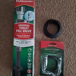 Toilet Fill Valve w/ Shank Washer