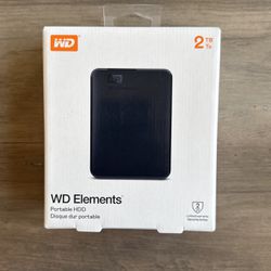 WD Elements Portable HDD 2TB - BRAND NEW