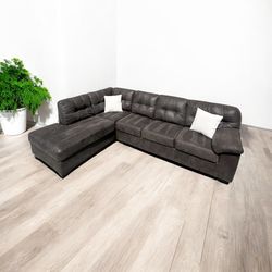 FREE DELIVERY! 🚚  Ashley Furniture Dark Gray Sectional – Modern, Comfy & Spacious!