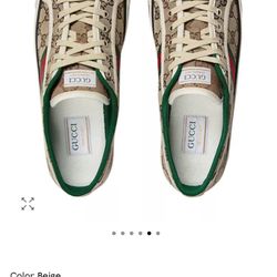 Men’s Gucci tennis 1977 GG lace Up sneakers MENS US 9