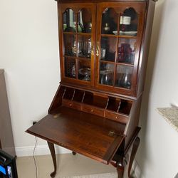 Antique Secretary’s Desk with Hutch and Drawer