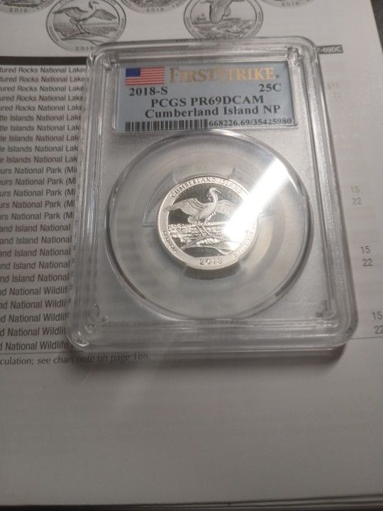 2018 S cumberland Proof 69 Deep Cameo