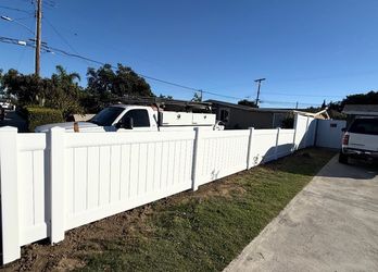 Vinyl fence