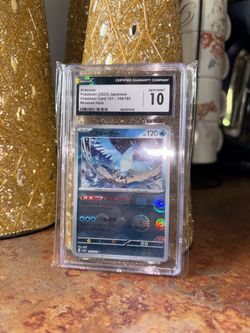 Articuno CGC 10 Gem Mint Japanese Pokémon Card 151