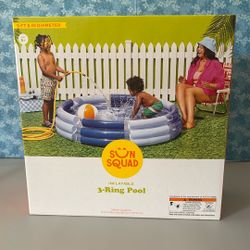 Inflatable Three Ring Pool